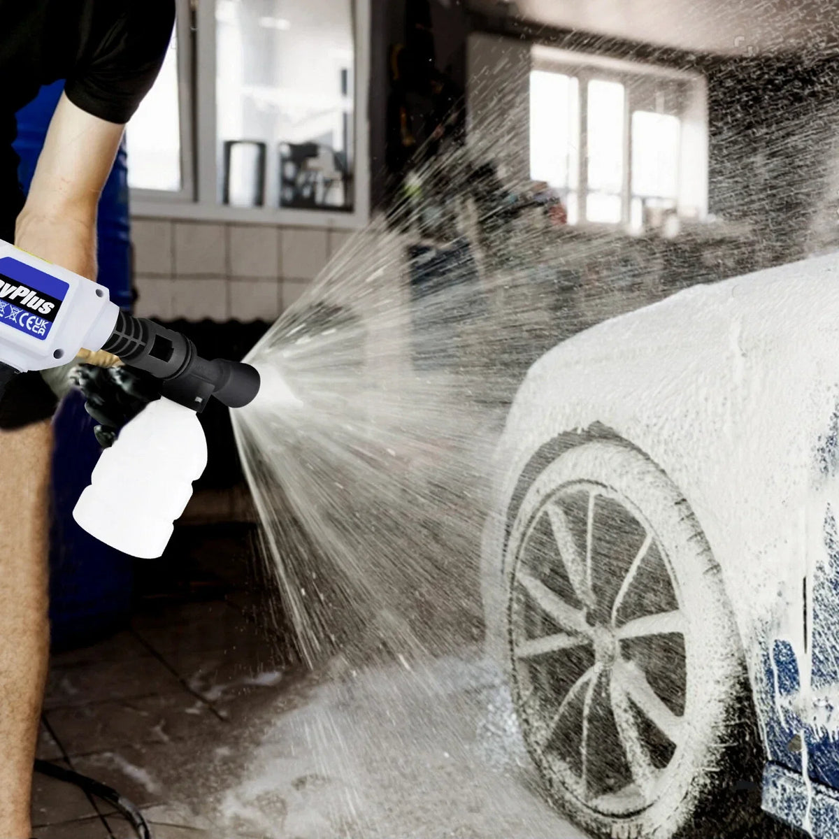 Portable Cordless Car High Pressure Washer Jet Water Wash Cleaner Gun Battery UK — alternate product view 5