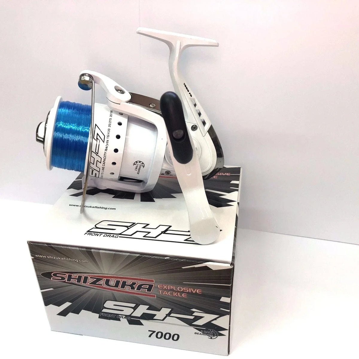 Shizuka Sk7 70 Sea Large Lineaeffe Fishing Beach Pier Reel With Line White — alternate product view 4