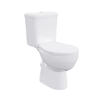 Nes Home Close Coupled Toilet Bathroom WC Pan, Toilet Seat & Cistern — on a clean white background