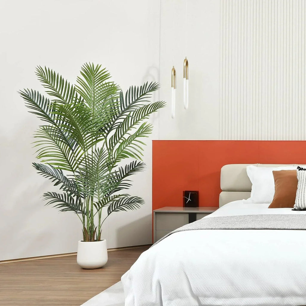 Artificial Areca Palm Tree Natural Looking Faux Plant in Pot — alternate product view 6