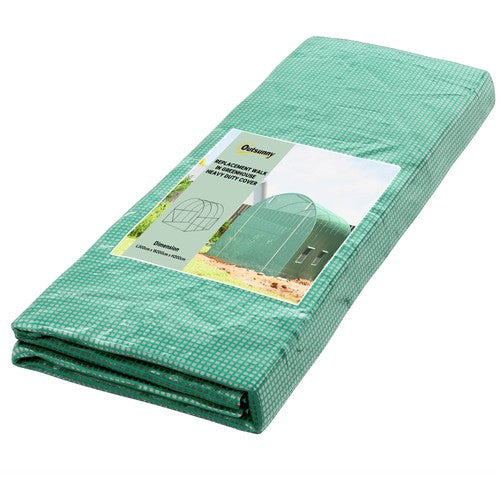 3 x 2 x 2m Greenhouse Replacement Cover ONLY for Tunnel Greenhouse — on a clean white background