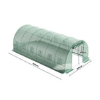 Walk-in Greenhouse Galvanised Frame Polly Tunnel Patio Garden Outdoor Polytunnel — 6x3x2m — on a clean white background