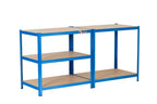 5 Tier Blue Metal Garage Shelving Unit 1000kg 180 x 90 x 60cm — alternate product view 6
