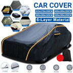 Waterproof 6 Layer Car Cover Heavy Duty Cotton Lined UV Protection — alternate product view 2
