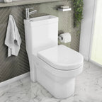 2 in 1 Close Coupled Toilet With Sink On Top Combo Space Saving Cloakroom Unit — alternate product view 3
