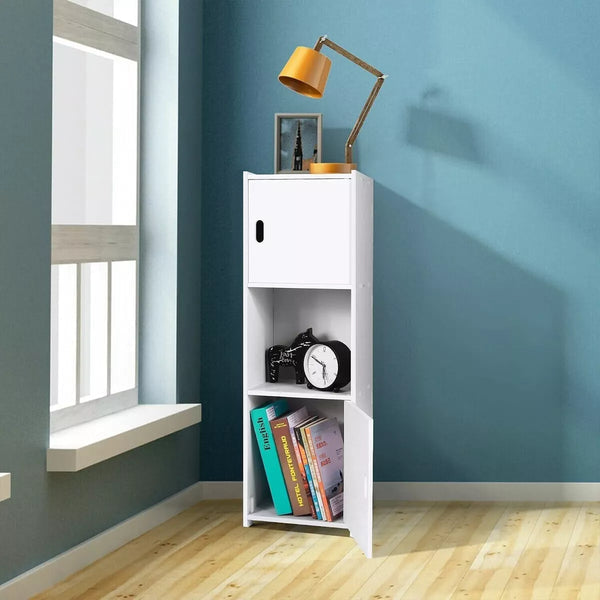 Waterproof Bathroom Storage Cabinet Free Standing Cabinet Organizer Unit White — alternate product view 6