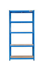 5 Tier Blue Metal Garage Shelving Unit 1000kg 180 x 90 x 60cm — alternate product view 3