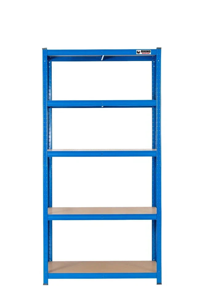 5 Tier Blue Metal Garage Shelving Unit 1000kg 180 x 90 x 60cm — alternate product view 3