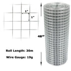Galvanised Welded Wire Mesh 1"x1" Fence Aviary Rabbit Hutch Chicken Run Coop Pet — alternate product view 4