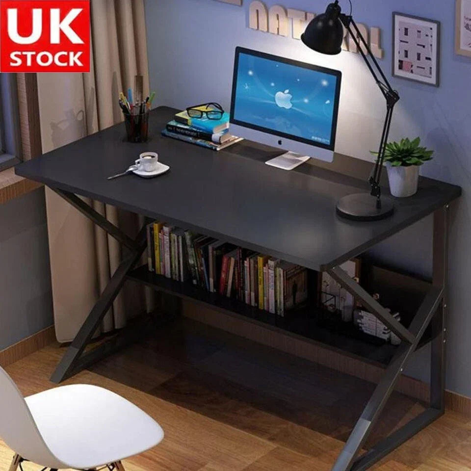 Computer Desk Laptop Pc Study Table Office Desk Home Furniture Workstation Shelf — alternate product view 6