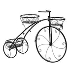 Bicycle Planter Metal Plant Stand Garden Bike Flower Pot Cart Holder Basket Deco — on a clean white background