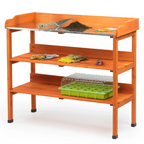 Wooden Greenhouse Potting Work Bench Garden Workstation Staging Table Shelving — alternate product view 4
