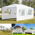 3x6M Gazebo Marquee Party Tent With 6 Sides Garden Patio Outdoor Canopy White UK — alternate product view 3