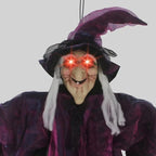 Halloween Life Size Talking Witch Animated Spooky Animatronic Witch Scary Decor — alternate product view 7