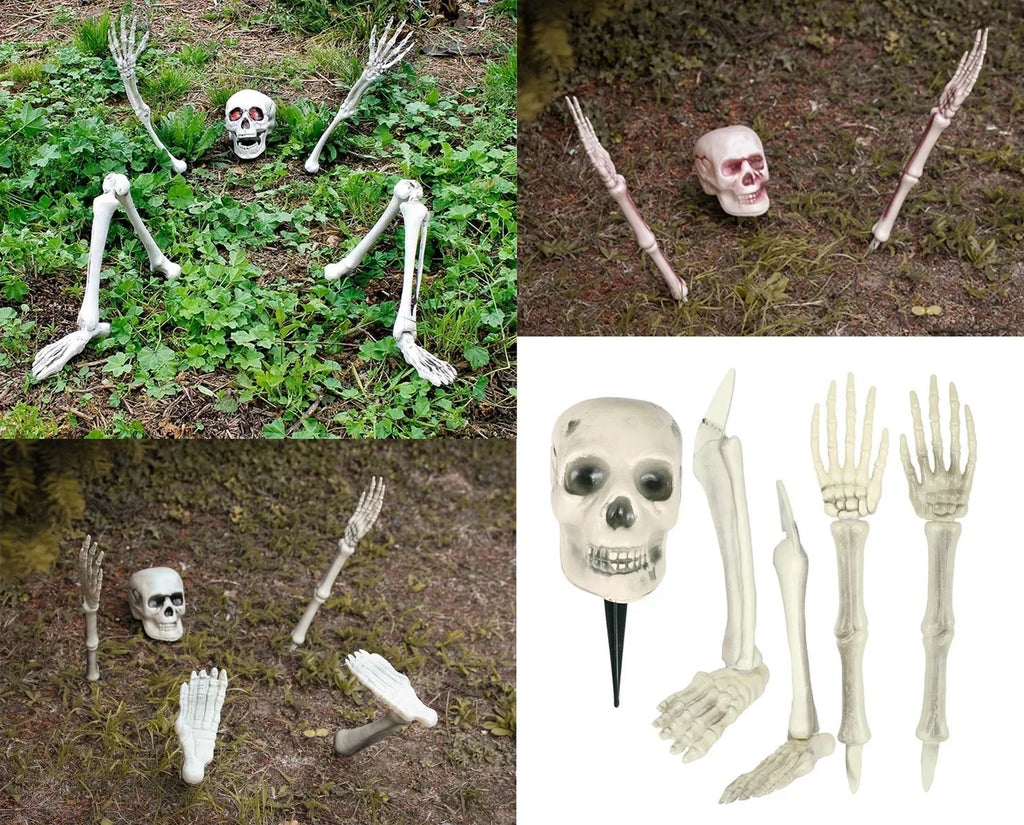 Ground Breaking Skeleton Prop Halloween Party Garden Decoration Bones — main product view