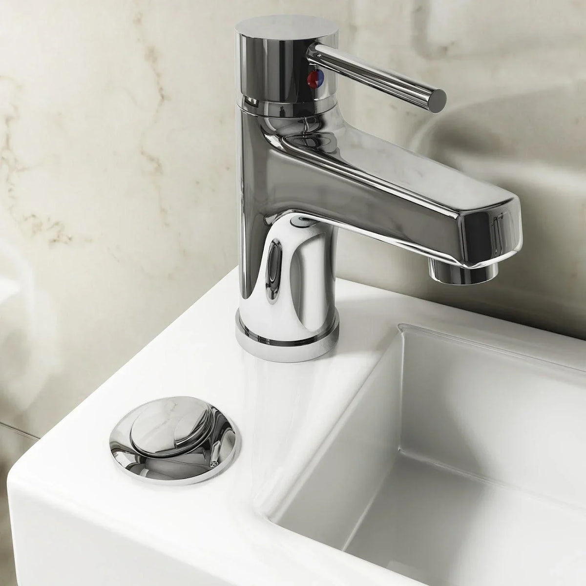 2 in 1 Close Coupled Toilet With Sink On Top Combo Space Saving Cloakroom Unit — alternate product view 7
