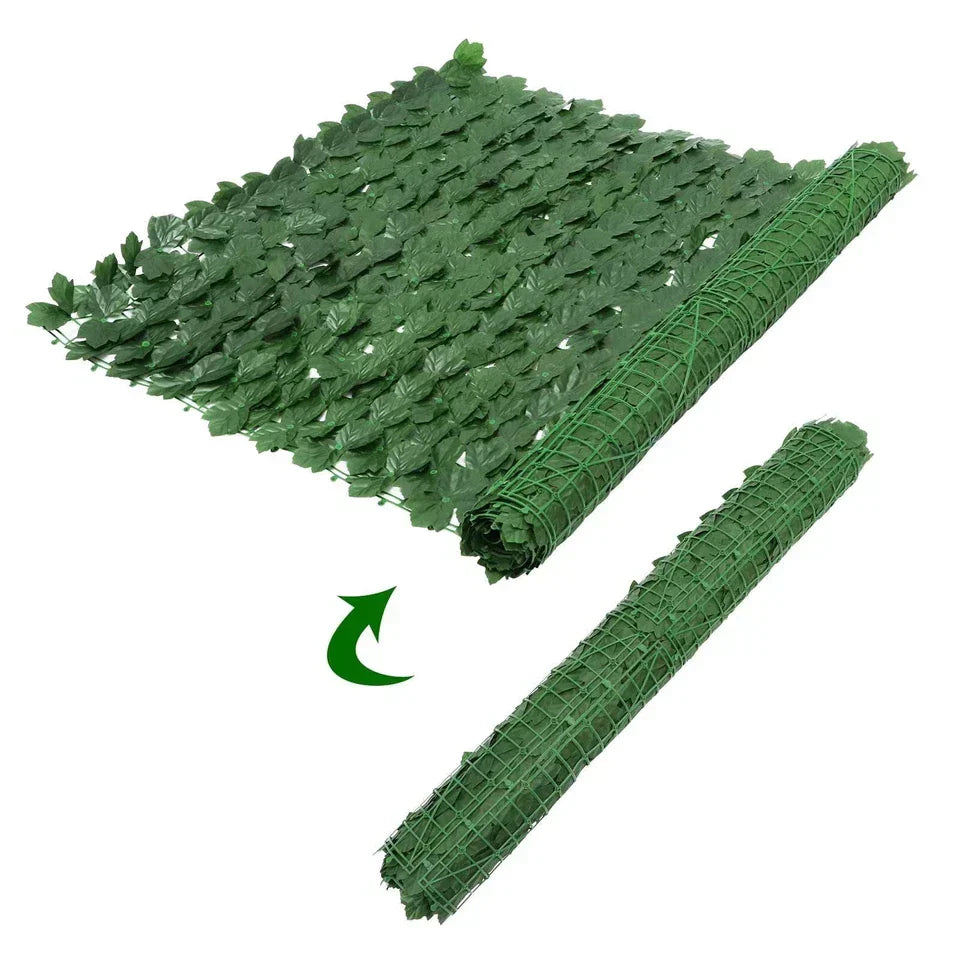 3M Artificial Garden Fence Hedge Ivy Leaf Wall Privacy Balcony Screening Trellis — on a clean white background
