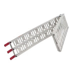 2 x Folding Loading Ramps - 2.2m 600kg Capacity Aluminium Van Trailer Loading — on a clean white background