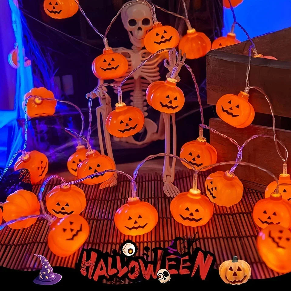 20 String Lights Halloween Pumpkin LED Decoration House Party 3 Meter — alternate product view 4