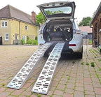 2 x Folding Loading Ramps - 2.2m 600kg Capacity Aluminium Van Trailer Loading — alternate product view 2