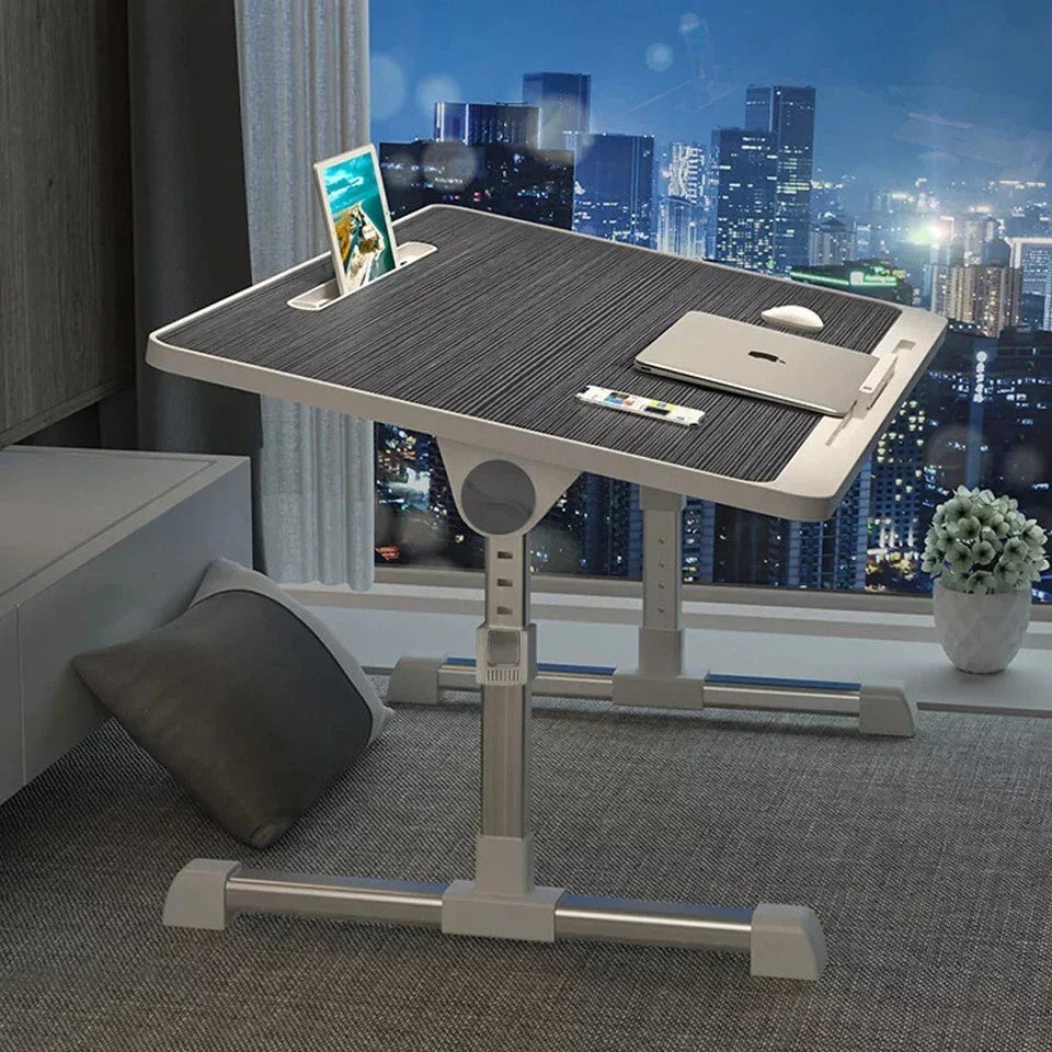 Folding Laptop Table Bed Tray Sofa Lap Desk Note book Stand Adjustable Height UK — alternate product view 4