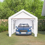Carport 10x20ft Car Canopy Garage UV-Proof Waterproof SUV Boat Heavy Duty White — main product view