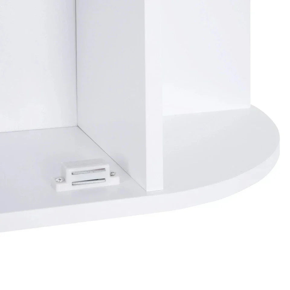 Wall Mounted Bathroom Cabinet with Mirror Single Door Storage Shelves — alternate product view 7