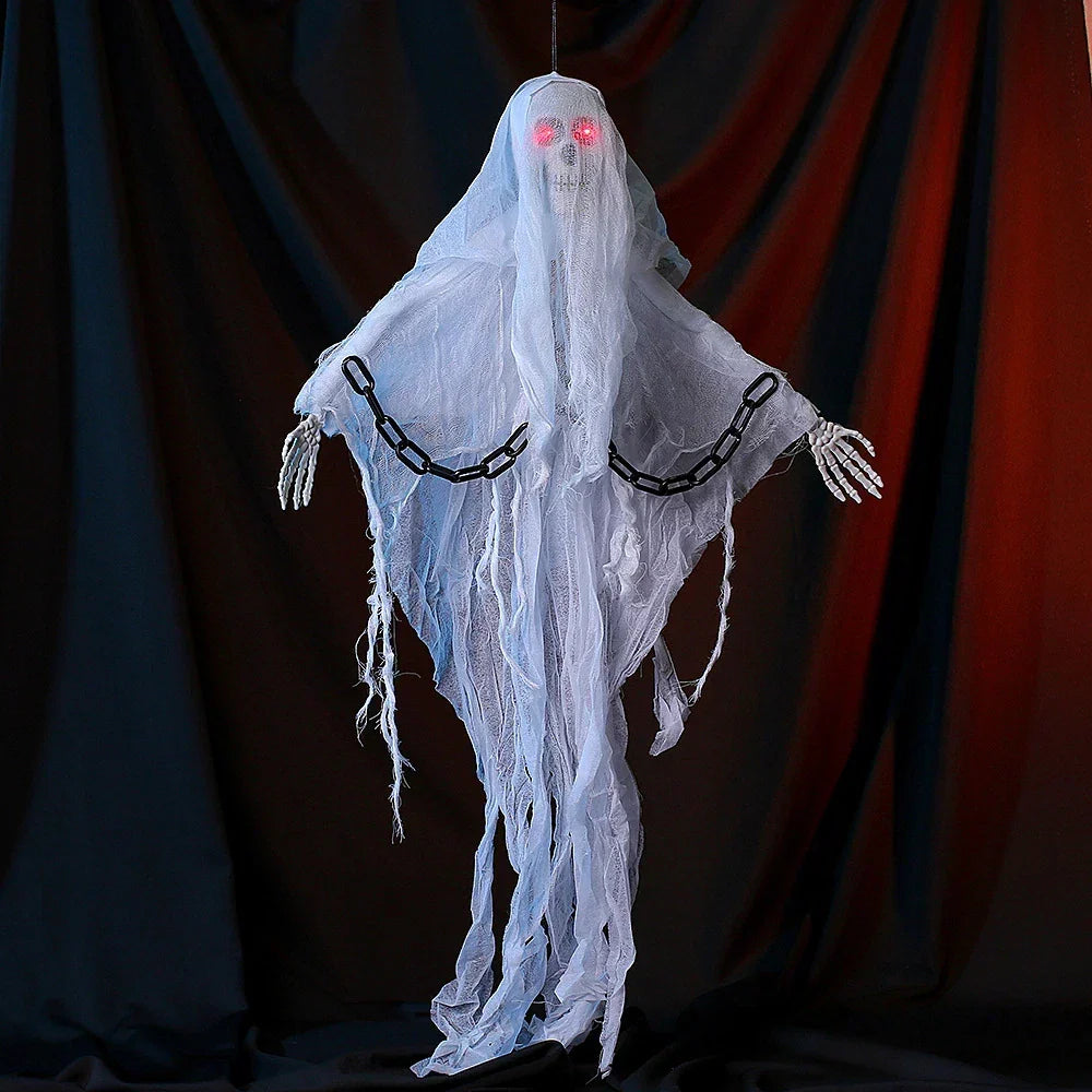Faceless Ghost Light Up Animatronic Ghost - Halloween Decoration Prop (2 Pack) — alternate product view 7