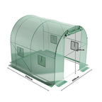 Walk-in Greenhouse Galvanised Frame Polly Tunnel Patio Garden Outdoor Polytunnel — 2.5x2x2m — product view