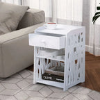 Bedside Table With White Drawer Cabinet — alternate product view 2