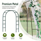 1Pc, Metal Garden Arch, 100Inch Large Size Heavy Duty Steel Frame Garden Arch — alternate product view 5