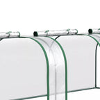 Tunnel Greenhouse Steel Frame for Garden w/ Zipper Doors — alternate product view 13