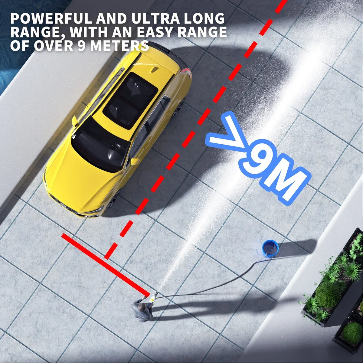 Portable Cordless Car High Pressure Washer Jet Water Wash Cleaner Gun Battery UK — alternate product view 12