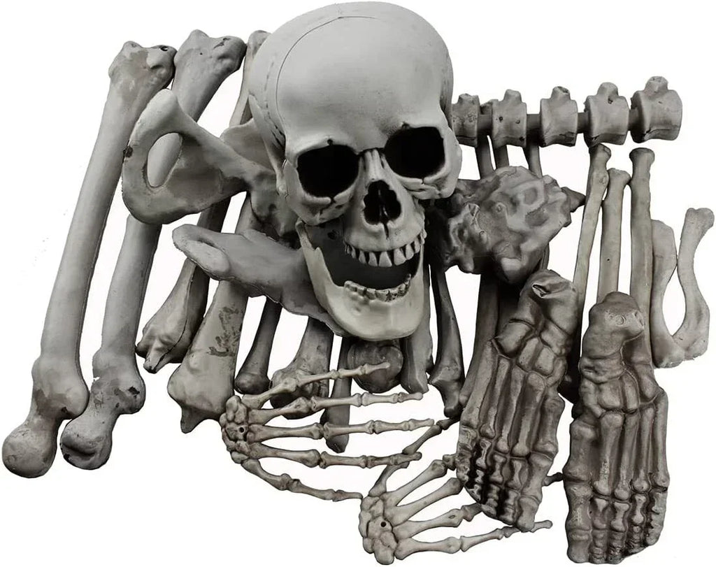 28PCS Bag of Bones Human Skull Skeleton Halloween Scary Pirate Party Decoration — alternate product view 5