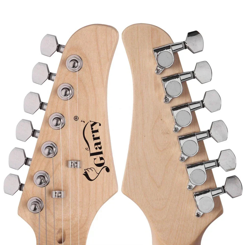 Glarry GST Electric Guitar W/ Pickguard 3 Single Pickup Bag Strap Wire Plectrum — alternate product view 5