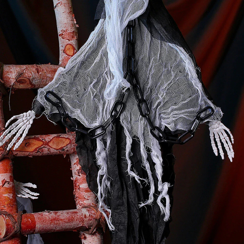 Faceless Ghost Light Up Animatronic Ghost - Halloween Decoration Prop (2 Pack) — alternate product view 8