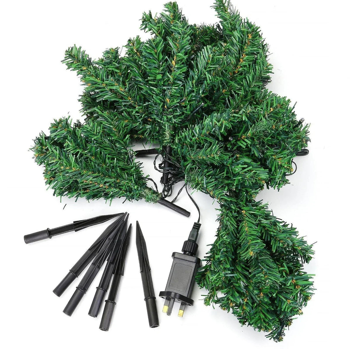 6 x Pre Lit Garden Christmas Tree Path Lights 90 LED Set Lawn Outdoor Decoration — alternate product view 5
