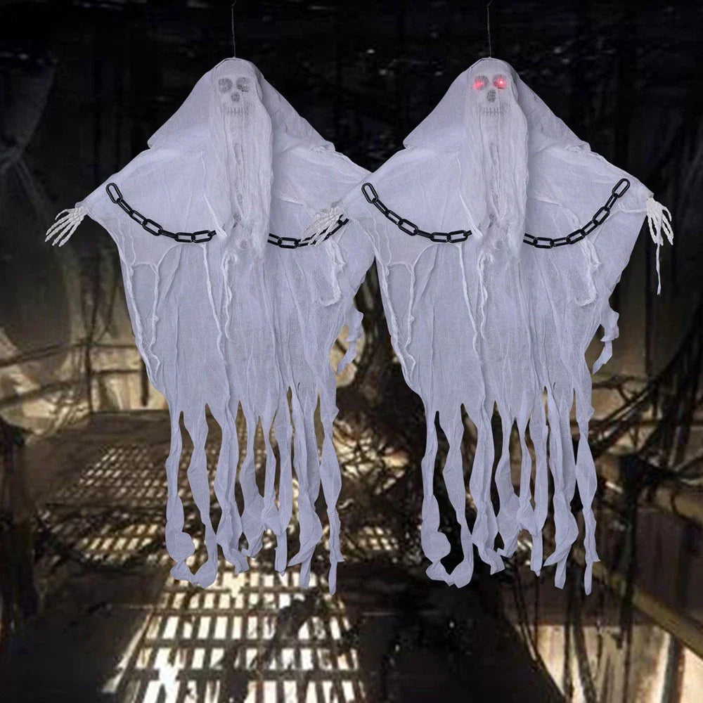 Faceless Ghost Light Up Animatronic Ghost - Halloween Decoration Prop (2 Pack) — alternate product view 3