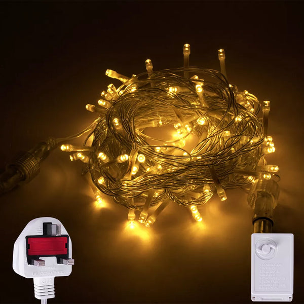 Fairy String Lights 10-50m Mains Plug In Christmas Tree Indoor & Outdoor Remote — alternate product view 9