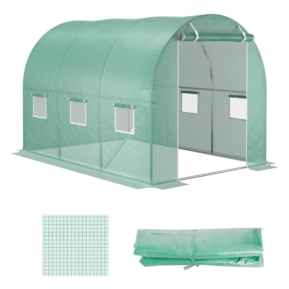 3 x 2 x 2m Greenhouse Replacement Cover ONLY for Tunnel Greenhouse — alternate product view 5