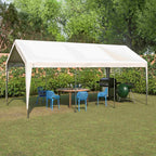 Carport 10x20ft Car Canopy Garage UV-Proof Waterproof SUV Boat Heavy Duty White — alternate product view 3