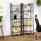 Ladder Shelf Bookcase Tier Display Storage Shelving Unit Stand Wall Rack — alternate product view 4