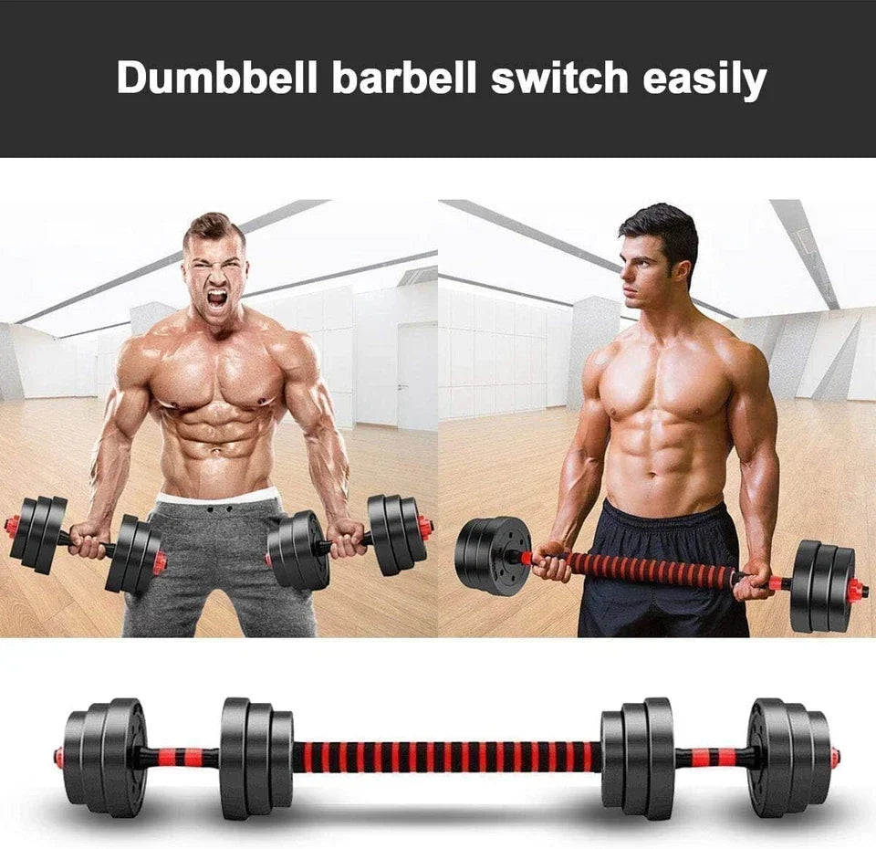 30kg Dumbbells Barbell Set with Connecting Rod — alternate product view 9