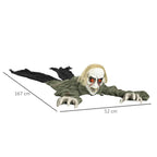 167 cm Halloween Crawling Zombie, Outdoor Animated Prop — on a clean white background