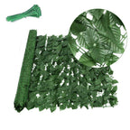 Artificial Hedge Fake Ivy Leaf Garden Fence Privacy Screening Roll Wall Panel 18x2m — on a clean white background
