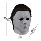 Halloween Cosplay Costume Michael Myers Mask Latex Full Head Killer Scary Prop — on a clean white background