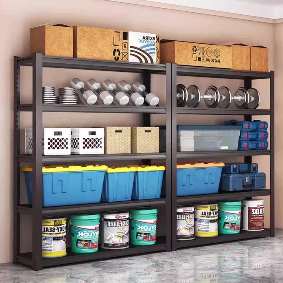 5 Tier Boltless Garage Storage Shelving Steel Racking Galvanised 198x100x50cm UK — alternate product view 3