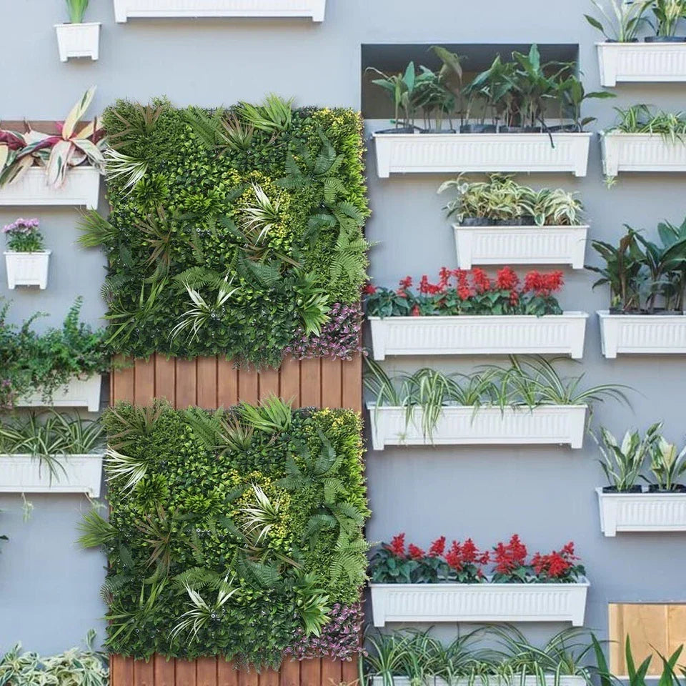 Artificial Green Living Wall Hedge Plant Panel In / Outdoor UV Stable 100x100cm — alternate product view 7