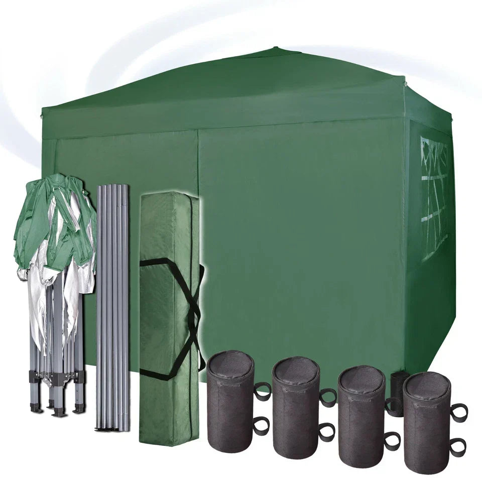 3x3m Pop up Heavy Duty Gazebo With Sides And Weight bags — alternate product view 11