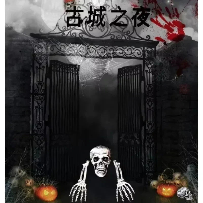 Scary Halloween Decoration Skeleton Bones Prop Human Skull Party Ground Breaking — alternate product view 4